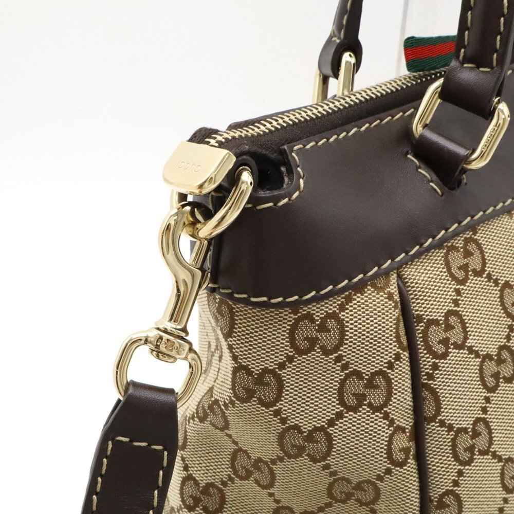 GUCCI Brown Leather Shoulder Bag - Picture 5 of 10